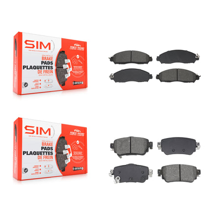 Front Rear Semi-Metallic Brake Pads Kit For Nissan LEAF With Electric Parking KSM-100612