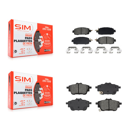 Front Rear Semi-Metallic Brake Pads Kit For 2020-2023 Nissan Sentra Disc rear brakes KSM-100624