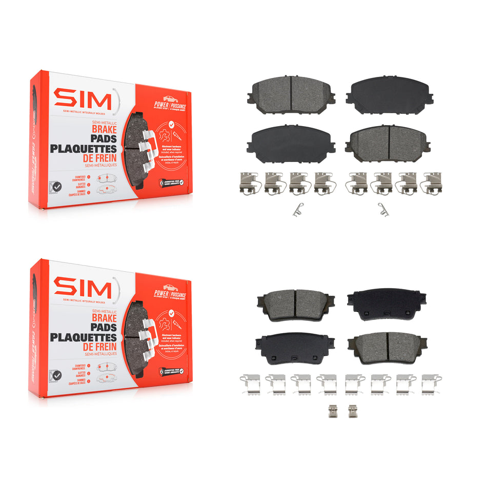 Front Rear Semi-Metallic Brake Pads Kit For Nissan Rogue KSM-100631