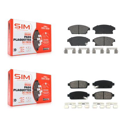 Front Rear Semi-Metallic Brake Pads Kit For Chevrolet Cruze Buick Trax Verano Encore Volt KSM-100633