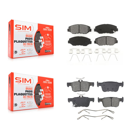 Front Rear Semi-Metallic Brake Pads Kit For Honda Civic KSM-100638