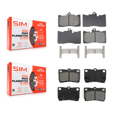 Front Rear Semi-Metallic Brake Pads Kit For Lexus IS350 GS350 GS450h GS430 GS460 KSM-100649