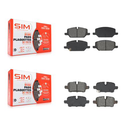 Front Rear Semi-Metallic Brake Pads Kit For GMC Terrain Chevrolet Equinox KSM-100663