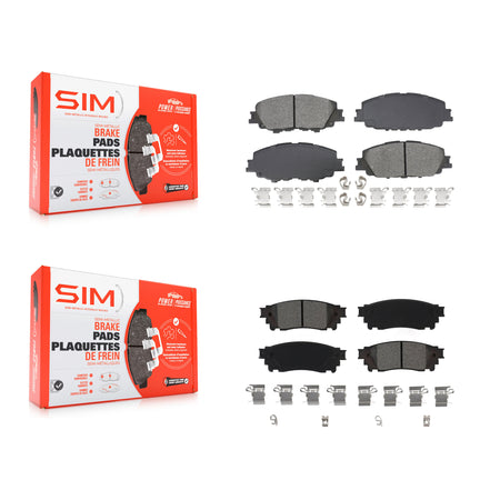 Front Rear Semi-Metallic Brake Pads Kit For 2023 Toyota Prius KSM-100692