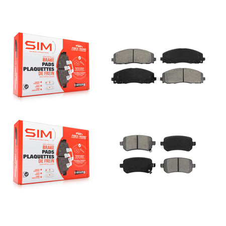 Front Rear Semi-Metallic Brake Pads Kit For Volkswagen Routan KSM-100702