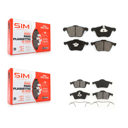 Front Rear Semi-Metallic Brake Pads Kit For 2008-2009 Volvo S60 2.5T KSM-100712