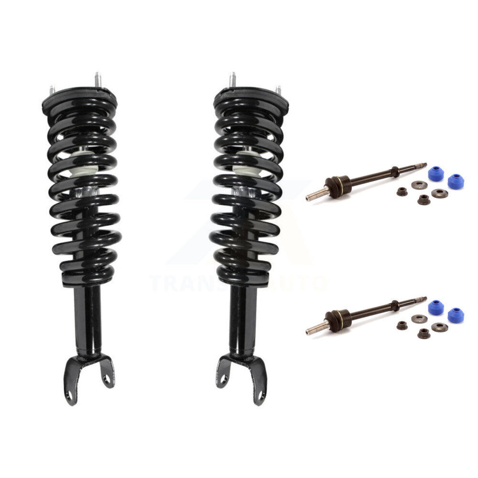 Front Complete Shock Assembly And TOR Link Kit For Dodge Dakota Mitsubishi Raider Excludes Rear Wheel Drive TRX Lift Kits 4WD KSS-100487