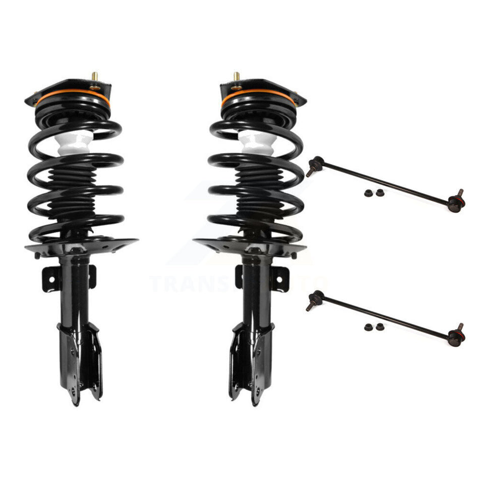 Front Complete Shock Assembly And TOR Link Kit For Chevrolet Uplander Pontiac Montana Buick Terraza Saturn Relay Excludes All Wheel Drive FWD KSS-100499