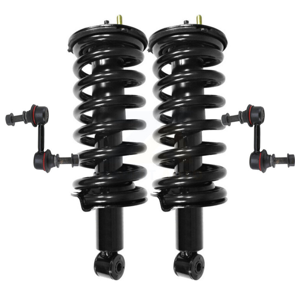 Front Complete Shock Assembly And TOR Link Kit For Nissan Titan Armada Infiniti QX56 Pathfinder INFINITI TITAN Excludes Rear Wheel Drive 4WD KSS-100511