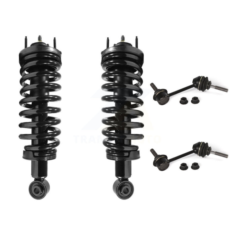 Front Complete Shock Assembly And TOR Link Kit For Ford Crown Victoria Mercury Grand Marquis Lincoln Town Car Marauder Excludes Limo Commercial Models KSS-100530
