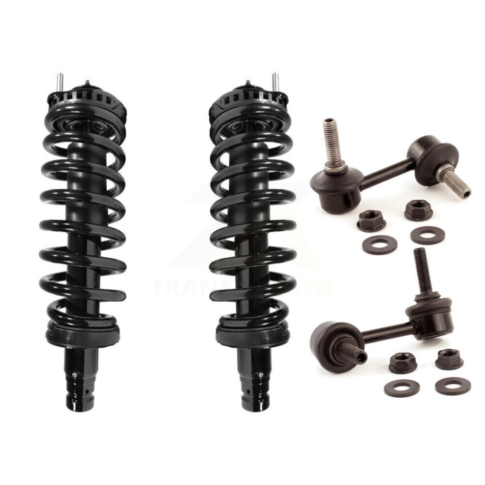 Front Complete Shock Assembly And TOR Link Kit For Chevrolet Trailblazer GMC Envoy EXT XL Oldsmobile Bravada Isuzu Ascender Excludes V8 Models KSS-100543