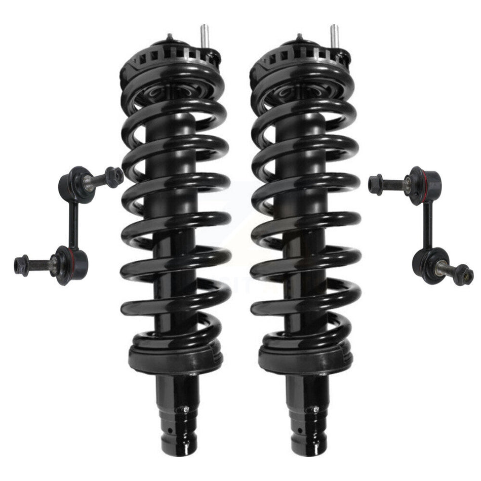 Front Complete Shock Assembly And TOR Link Kit For Chevrolet Trailblazer GMC Envoy EXT XL Oldsmobile Bravada Isuzu Ascender Excludes V8 Models KSS-100543