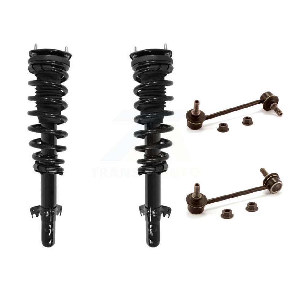 Front Complete Shock Assembly And TOR Link Kit For 2006-2009 Ford Fusion Mercury Milan Excludes V6 Engines 2.3L KSS-100557