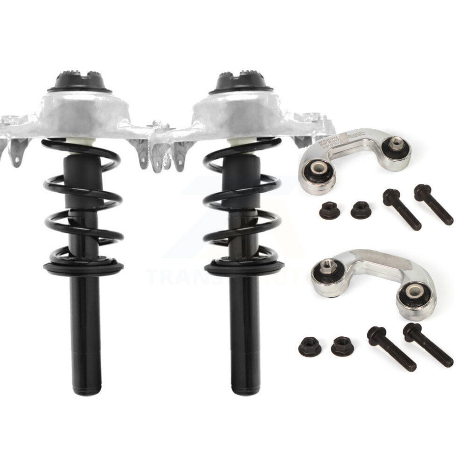 Front Complete Shock Assembly And TOR Link Kit For 2009-2009 Audi A4 Quattro excludes sport electronic suspension Convertible KSS-100562