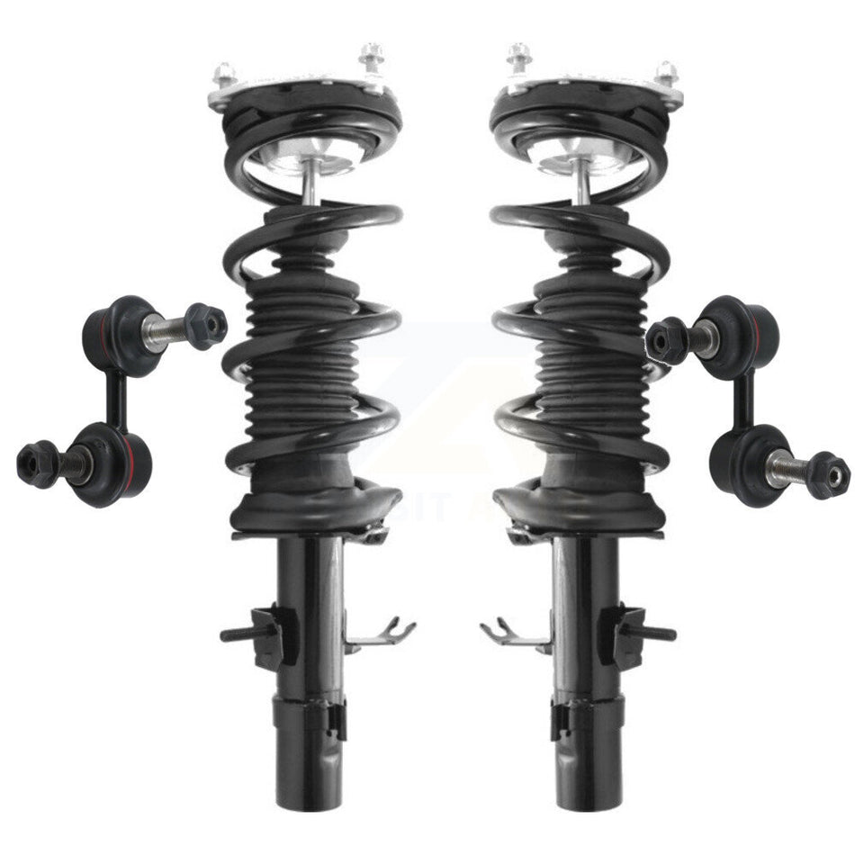 Front Complete Shock Assembly And TOR Link Kit For Infiniti G37 Q60 INFINITI Excludes Rear Wheel Drive Sedan Models Coupe with AWD KSS-100587