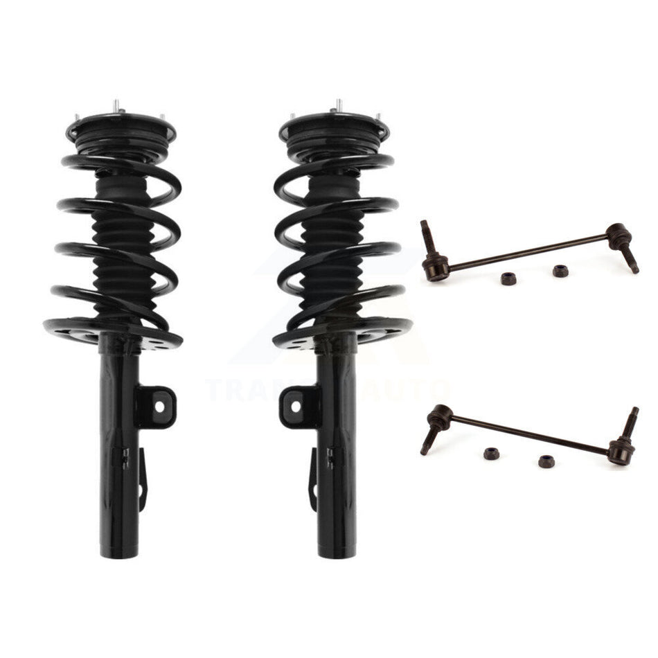 Front Complete Shock Assembly And TOR Link Kit For 2010-2012 Ford Taurus Excludes Turbo Charged Models KSS-100594