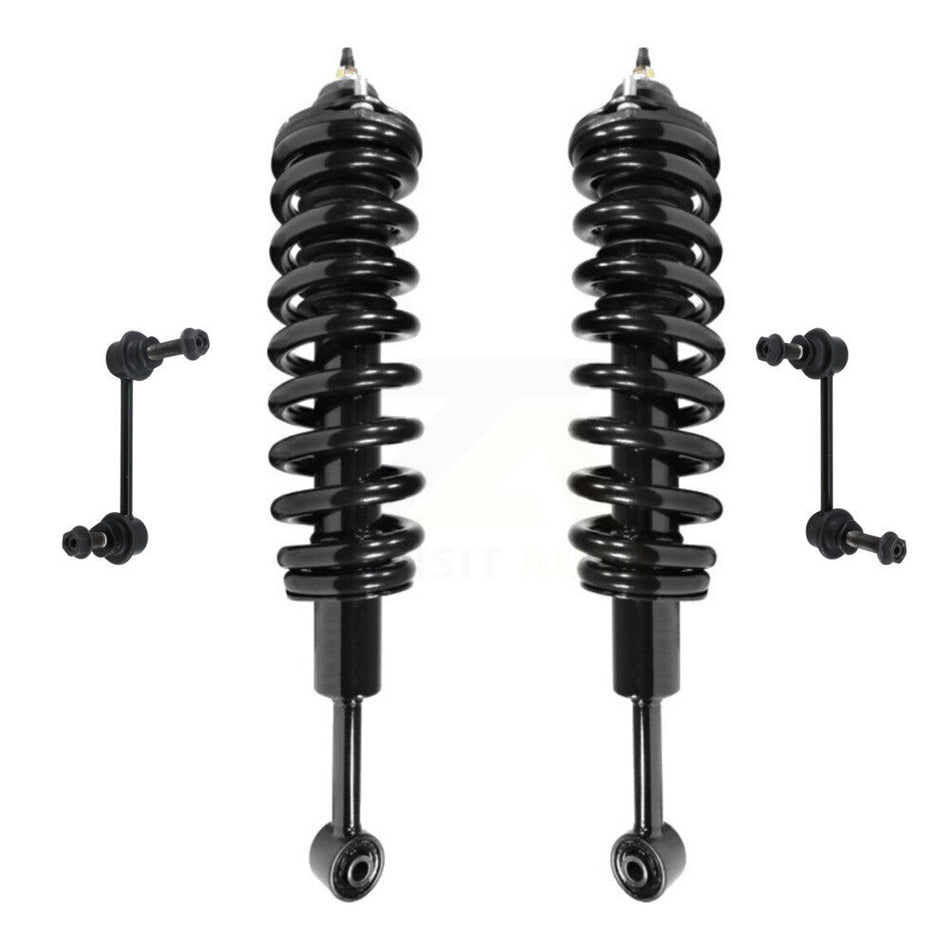 Front Complete Shock Assembly And TOR Link Kit For Toyota Tacoma Excludes TRD Models Non PreRunner Rear Wheel Drive KSS-100596