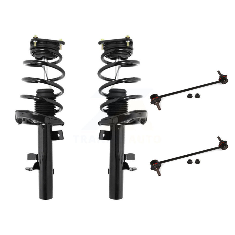 Front Complete Shock Assembly And TOR Link Kit For 2012-2018 Ford Focus Excludes Electric Engine Turbo KSS-100671