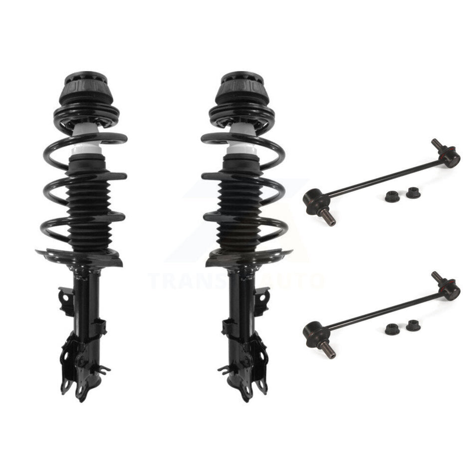 Front Complete Shock Assembly And TOR Link Kit For 2012-2017 Hyundai Accent Kia Rio KSS-100692