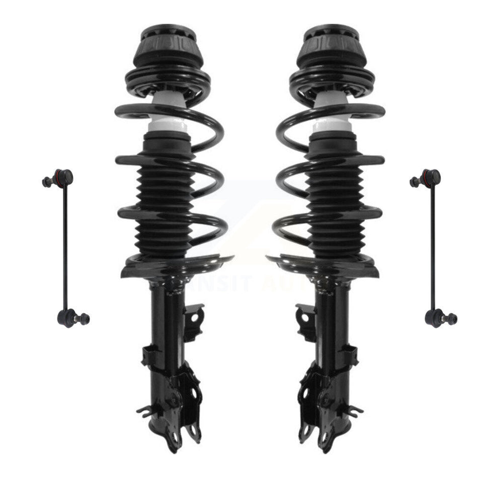 Front Complete Shock Assembly And TOR Link Kit For 2012-2017 Hyundai Accent Kia Rio KSS-100692