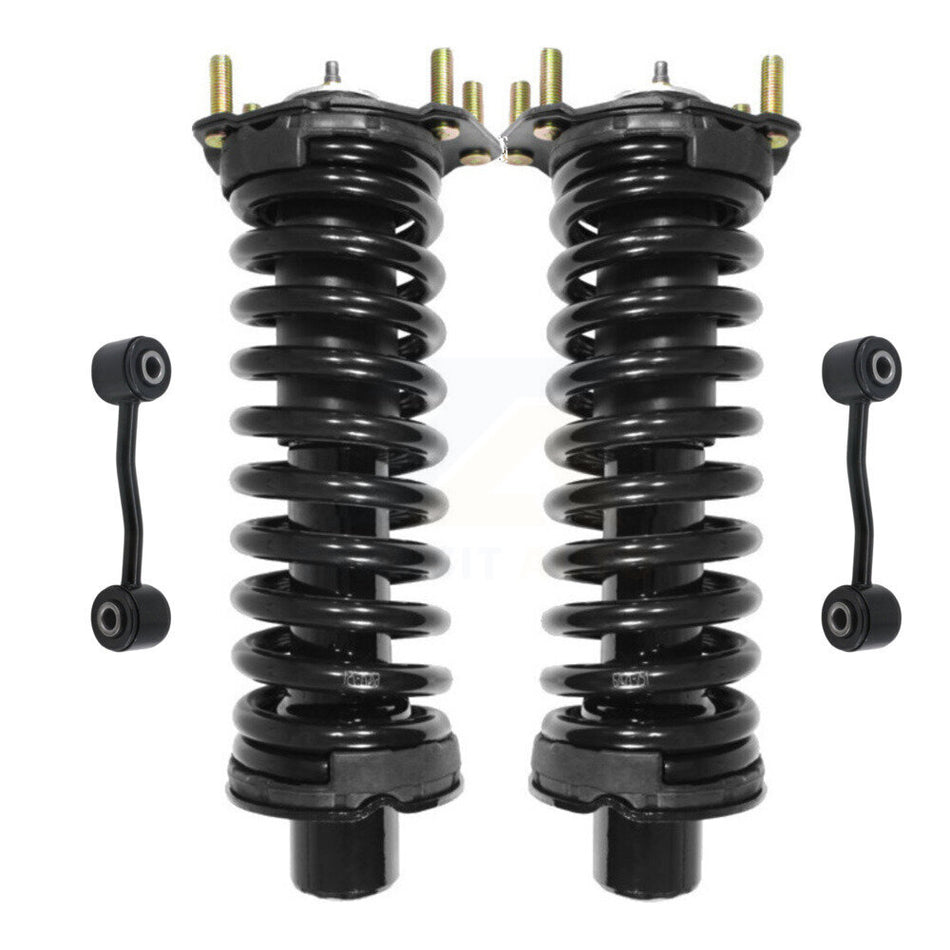 Front Complete Shock Assembly And TOR Link Kit For 2002-2007 Jeep Liberty Excludes Diesel Engines KSS-100694