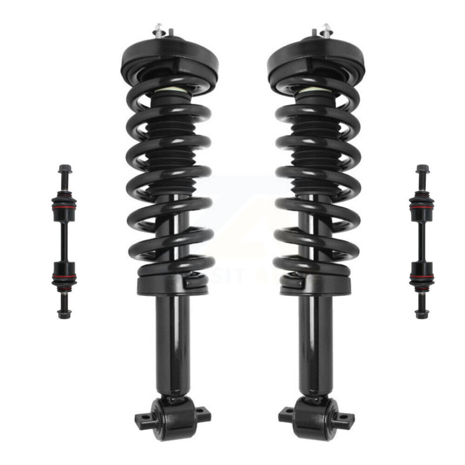 Front Complete Shock Assembly And TOR Link Kit For Ford F-150 Excludes Rear Wheel Drive; Fits All Cab Types KSS-100705