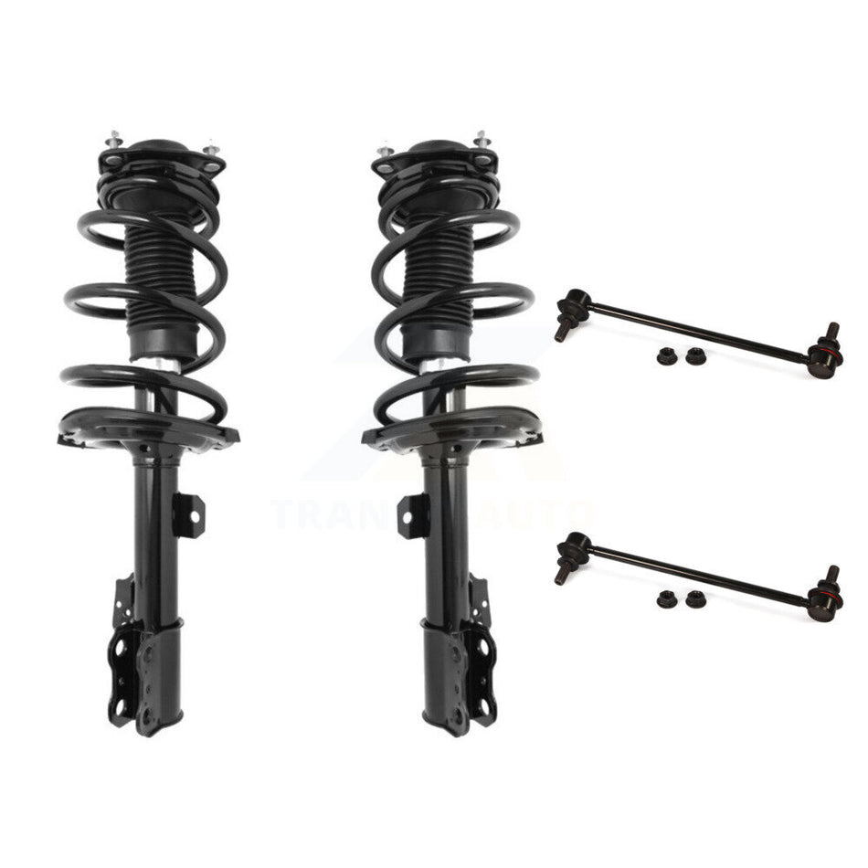 Front Complete Shock Assembly And TOR Link Kit For 2011-2019 Toyota Sienna FWD Fits 8 Passenger; Excludes All Wheel Drive KSS-100713