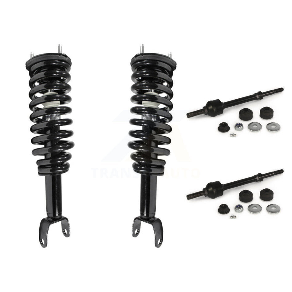Front Complete Shock Assembly And TQ Link Kit For Dodge Dakota Mitsubishi Raider Excludes Rear Wheel Drive TRX Lift Kits 4WD KSS-100817