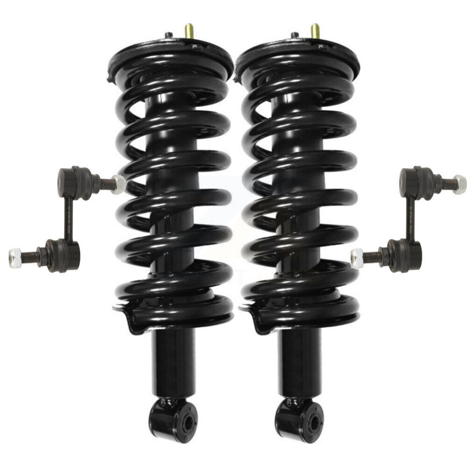 Front Complete Shock Assembly And TQ Link Kit For Nissan Titan Armada Infiniti QX56 Pathfinder INFINITI TITAN Excludes Rear Wheel Drive 4WD KSS-100831