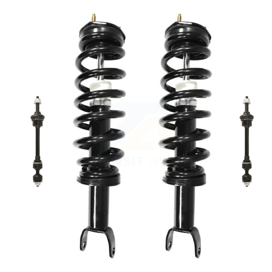 Front Complete Shock Assembly And TQ Link Kit For Ram 1500 Dodge Classic Excludes Rear Wheel Drive TRX Models With Air Ride/Lift Suspension 4WD KSS-100838