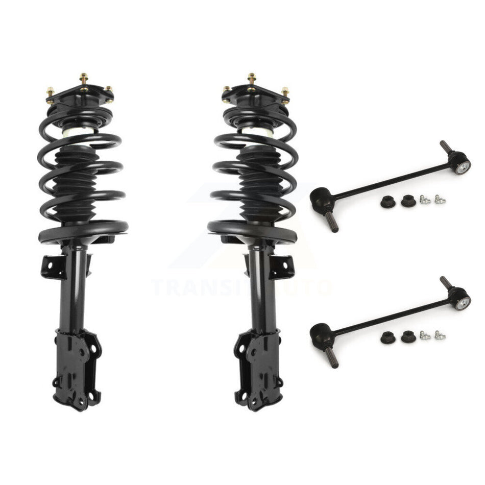 Front Complete Shock Assembly And TQ Link Kit For 2011-2014 Ford Mustang Excludes Performance Suspension KSS-100843