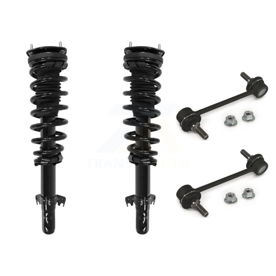 Front Complete Shock Assembly And TQ Link Kit For Ford Fusion Mercury Milan Excludes V6 Engines KSS-100846