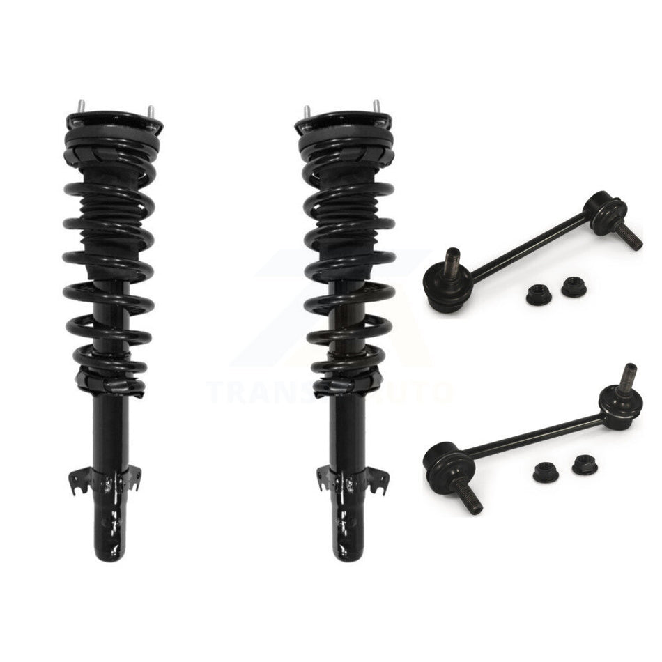 Front Complete Shock Assembly And TQ Link Kit For 2006-2009 Ford Fusion Mercury Milan Excludes V6 Engines 2.3L KSS-100854