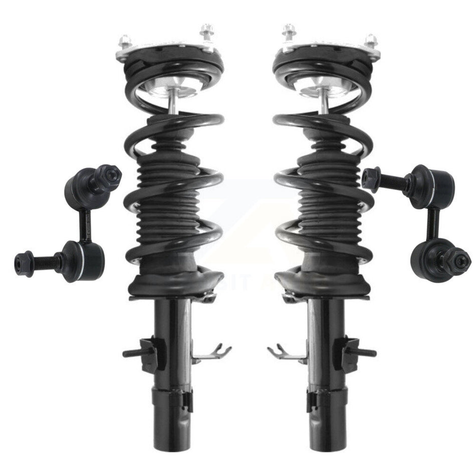 Front Complete Shock Assembly And TQ Link Kit For Infiniti G37 Q60 INFINITI Excludes Rear Wheel Drive Sedan Models Coupe with AWD KSS-100872