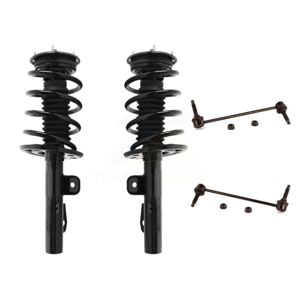 Front Complete Shock Assembly And TQ Link Kit For 2010-2012 Ford Taurus Excludes Turbo Charged Models KSS-100877