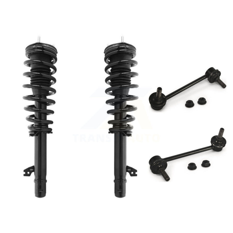 Front Complete Shock Assembly And TQ Link Kit For 2009-2013 Mazda 6 Excludes Sport Suspension KSS-100908