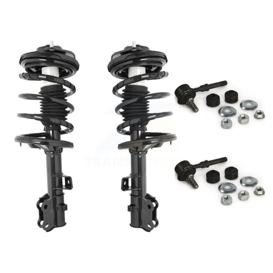 Front Complete Shock Assembly And TQ Link Kit For Kia Optima Excludes Production Prior to 03 06; 8th Digit of VIN is 3 or 4 KSS-100925
