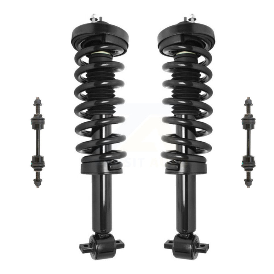 Front Complete Shock Assembly And TQ Link Kit For Ford F-150 Excludes Rear Wheel Drive; Fits All Cab Types KSS-100942