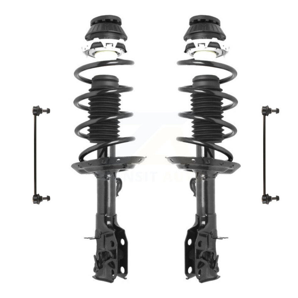 Front Complete Shock Assembly And TQ Link Kit For 2009-2014 Honda Fit Excludes Electric Models KSS-100943