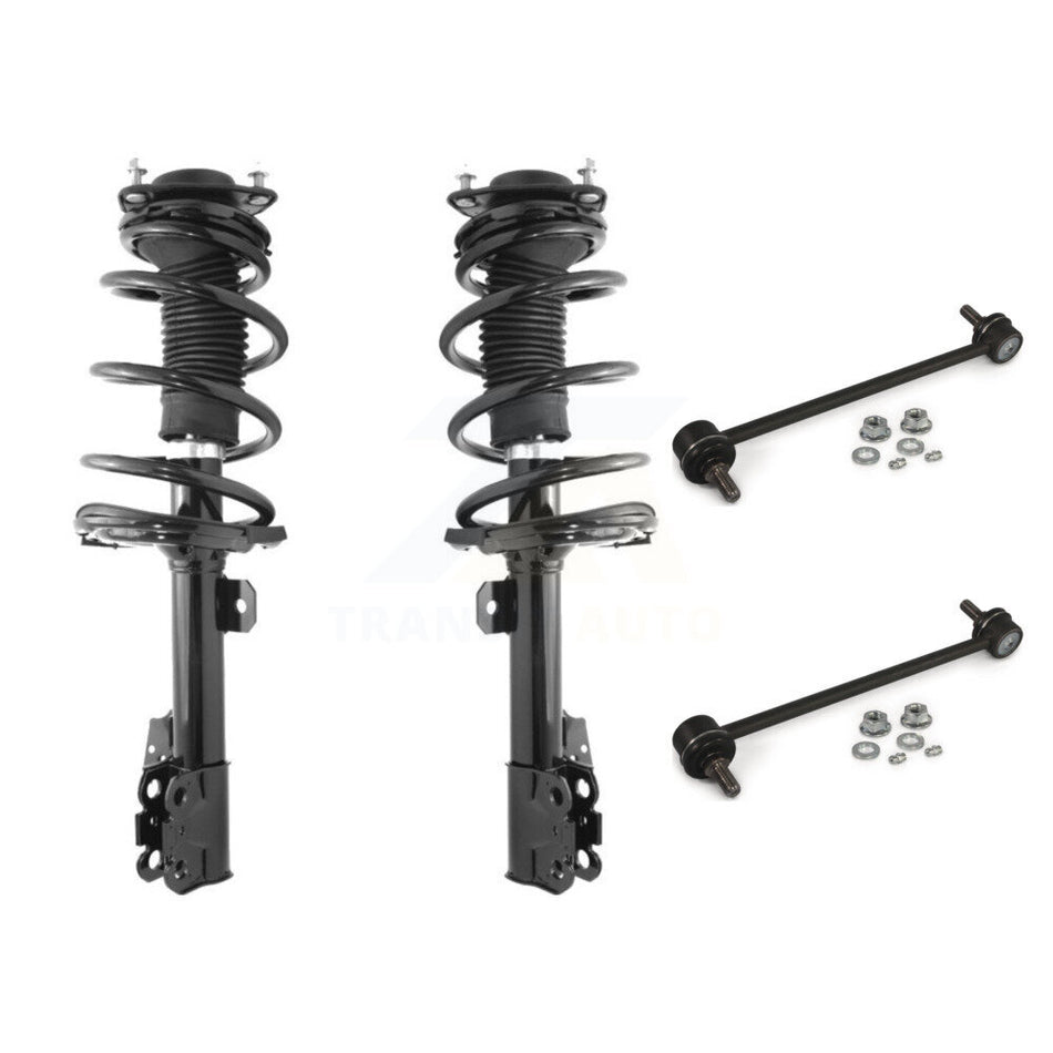Front Complete Shock Assembly And TQ Link Kit For 2011-2019 Toyota Sienna AWD Excludes Wheel Drive KSS-100948
