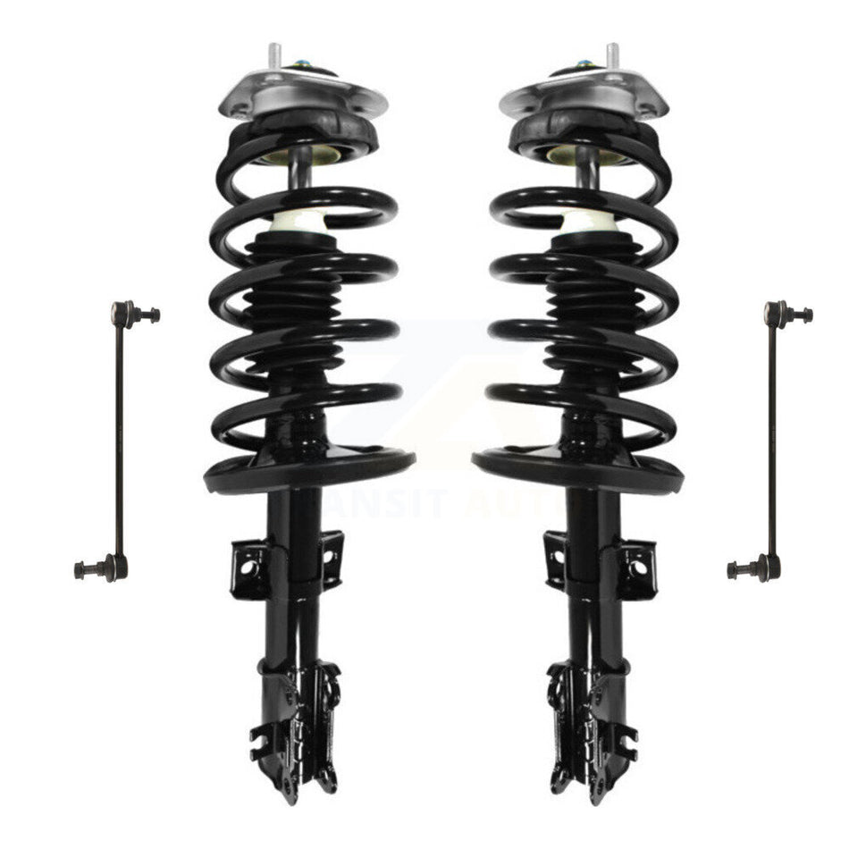 Front Complete Shock Assembly And TQ Link Kit For 2003-2014 Volvo XC90 excludes electronic suspension KSS-100955