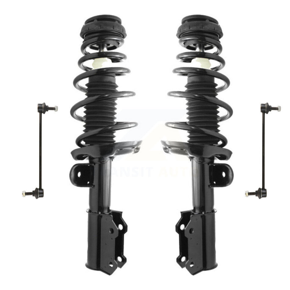 Front Complete Shock Assembly And TQ Link Kit For 2012-2015 Chevrolet Cruze Excludes Sport Suspension; Fits Vehicles built after to VIN #C7239134 KSS-101009