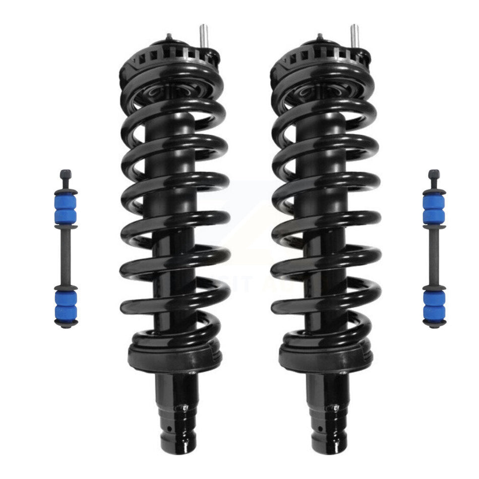 Front Complete Shock Assembly And TOR Link Kit For Chevrolet Trailblazer GMC Envoy Saab 9-7x Excludes V8 Models 4.2L KSS-101033