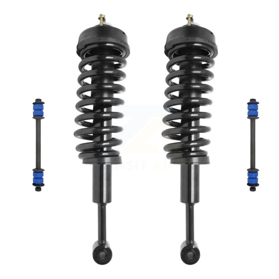 Front Complete Shock Assembly And TOR Link Kit For 2007-2010 Ford Explorer Sport Trac 4WD Excludes Rear Wheel Drive KSS-101044