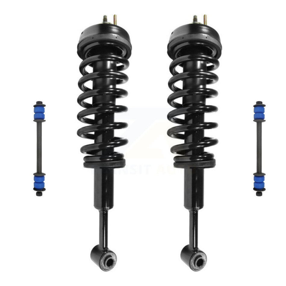 Front Complete Shock Assembly And TOR Link Kit For 2006-2010 Ford Explorer Mercury Mountaineer Not Compatible With Sport Trac Models KSS-101046