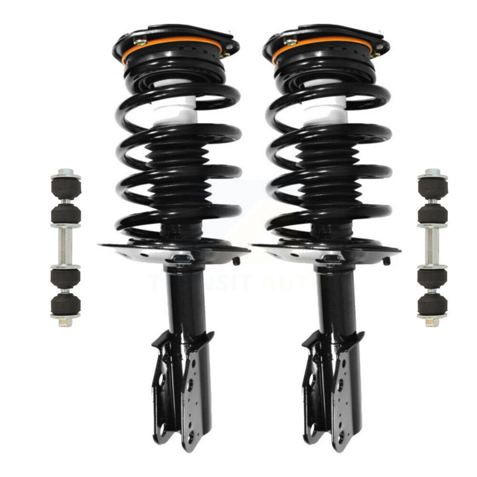 Front Complete Shock Assembly And TQ Link Kit For Buick LeSabre Cadillac DeVille Pontiac Bonneville Oldsmobile Aurora Excludes Models With Electronic Suspension KSS-101051