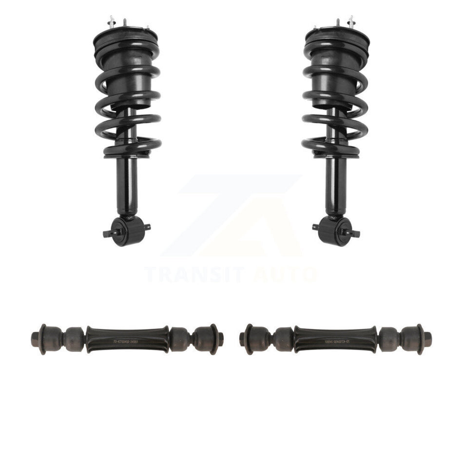 Front Shock Assembly & TQ Link Kit For GMC Sierra 1500 Chevrolet Silverado LD Limited RWD KSS-101054
