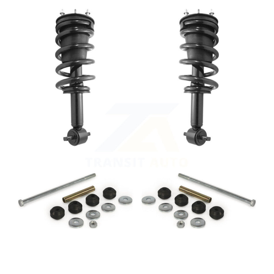 Front Shock Assembly & TQ Link Kit For GMC Sierra 1500 Chevrolet Silverado LD Limited 4WD KSS-101055