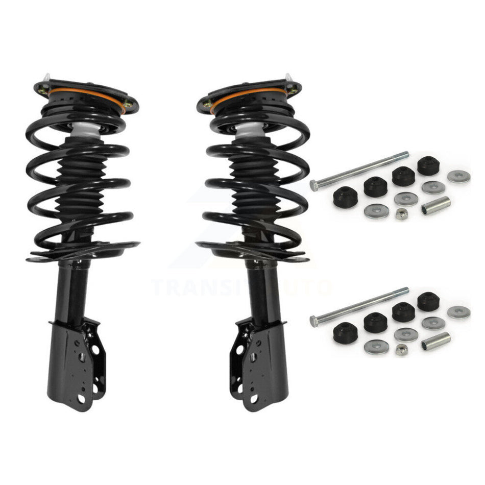 Front Complete Shock Assembly And TQ Link Kit For 2006-2011 Buick Lucerne Excludes Magnetic Ride Control KSS-101056