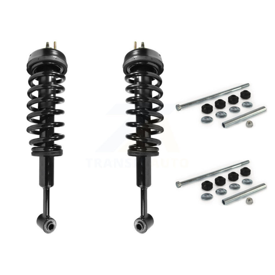 Front Complete Shock Assembly And TQ Link Kit For 2006-2010 Ford Explorer Mercury Mountaineer Not Compatible With Sport Trac Models KSS-101058